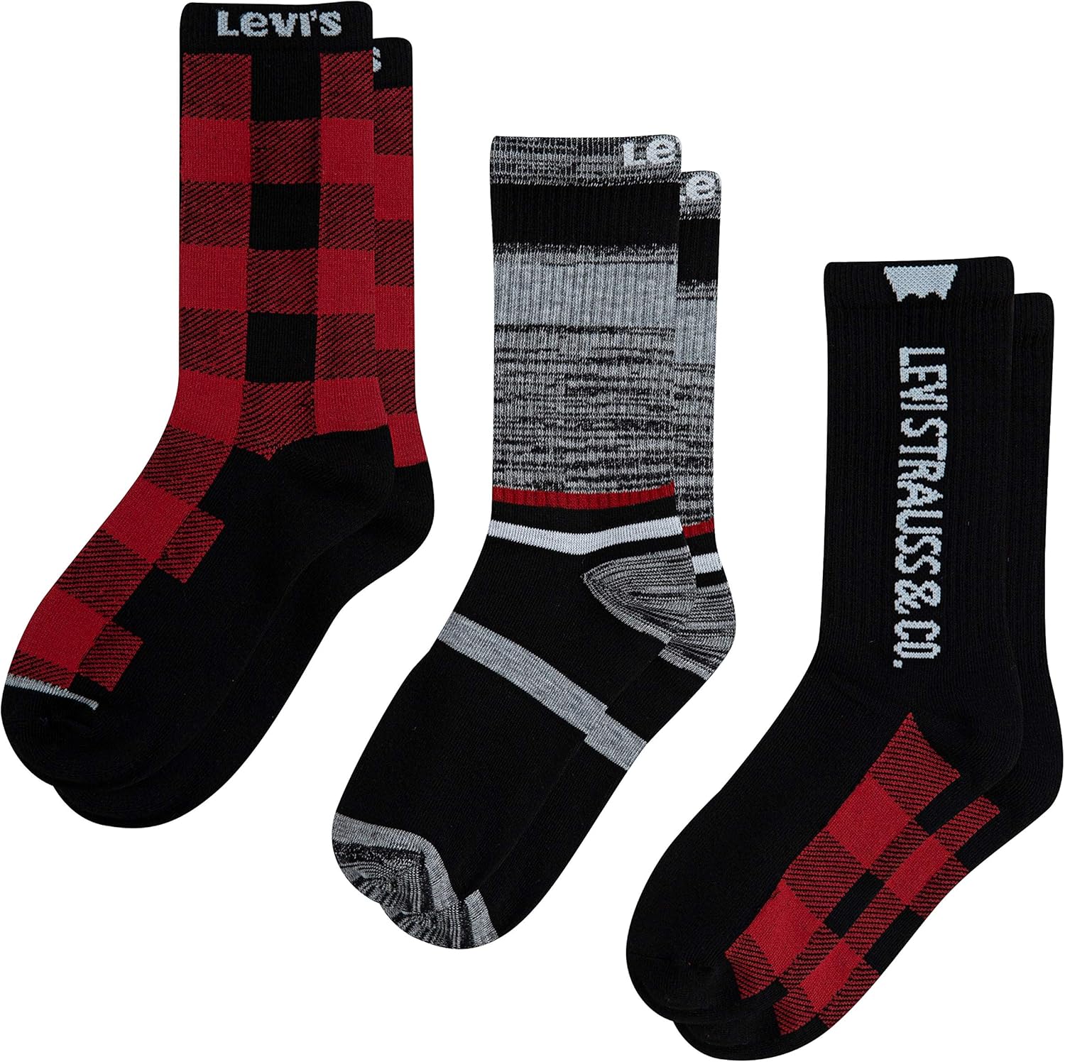 Детские носки Levi's Regular Crow Socks (3 шт.), Black/Plaid
Детские носки Levi's Regular Crow Socks (3 шт.), Black/Plaid