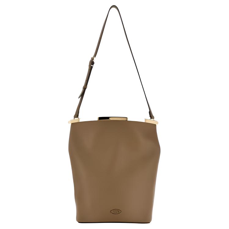 TOD'S Кожаная коричневая сумка-ведро через плечо для женщин
TOD'S Кожаная коричневая сумка-ведро через плечо для женщин