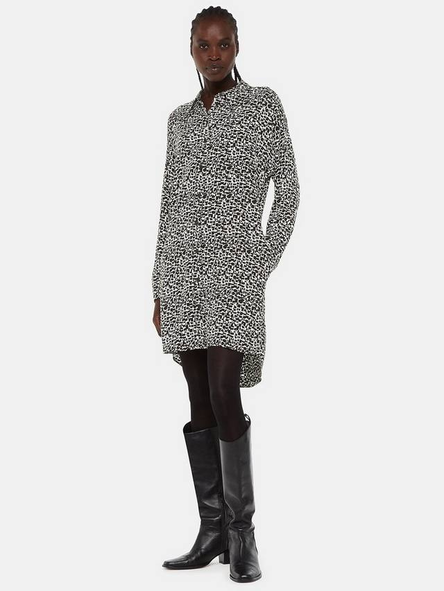 Мини-платье-рубашка helena fuzzy squares Whistles, черный/белый
Мини-платье-рубашка helena fuzzy squares Whistles, черный/белый