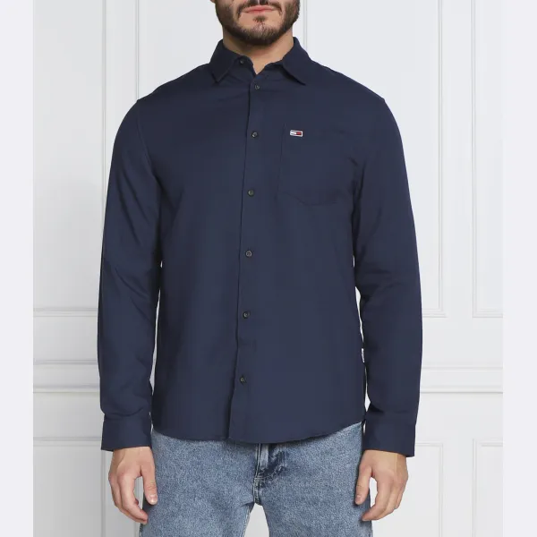 Рубашка из плотной фланели классического кроя Tommy Hilfiger, синий 
Рубашка из плотной фланели классического кроя Tommy Hilfiger, синий