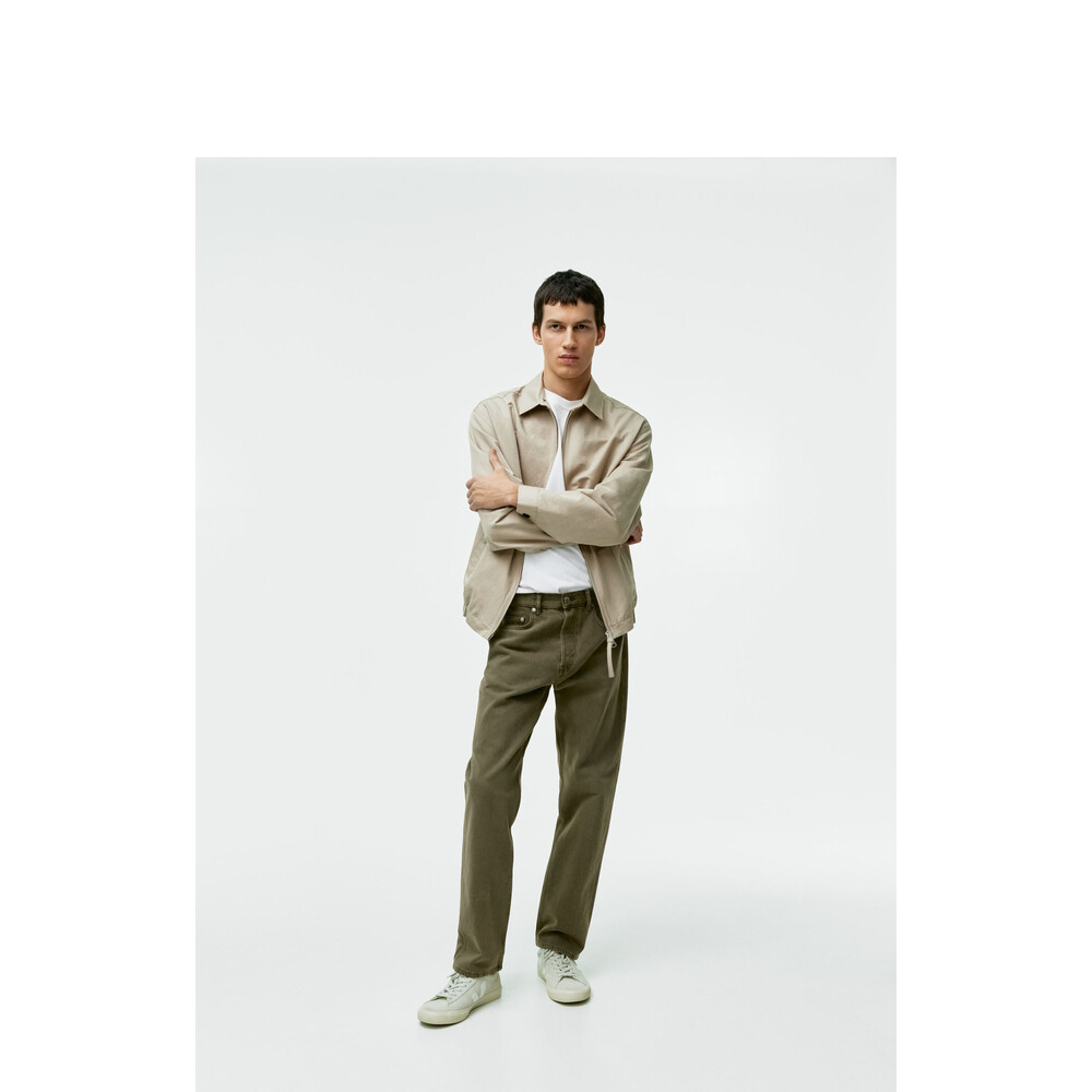 Мужские прямые хлопковые джинсы Arket со средней посадкой, зеленый
Мужские прямые хлопковые джинсы Arket со средней посадкой, зеленый