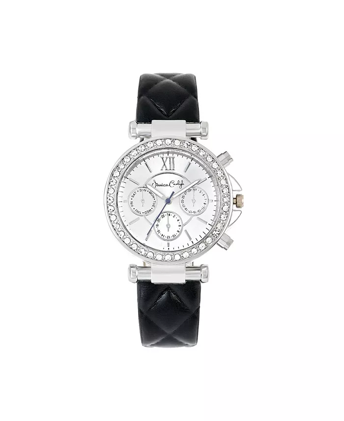 Женские аналоговые часы с черным кожаным ремешком, 36mm Jessica Carlyle
Женские аналоговые часы с черным кожаным ремешком, 36mm Jessica Carlyle