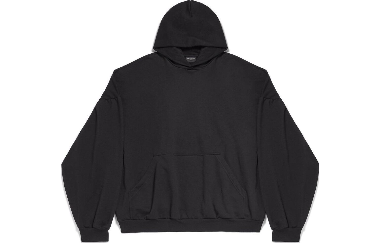 Толстовка унисекс черная Balenciaga, черный 
Толстовка унисекс черная Balenciaga, черный