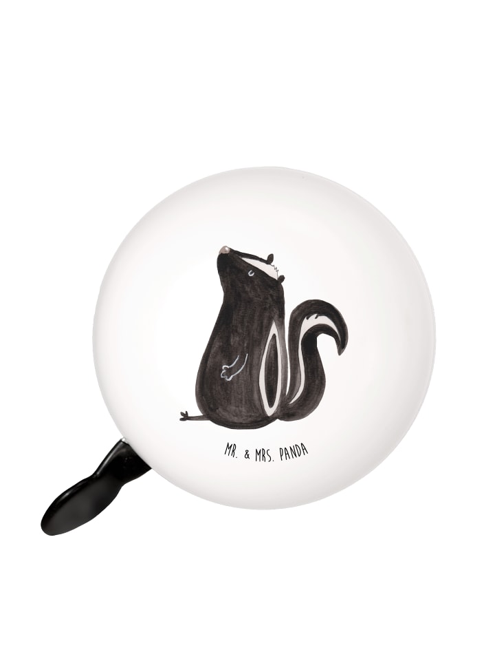 Mr. & Mrs. Panda Велосипедный звонок, изображение скунса, сидящий, без слогана, белого цвета
Mr. & Mrs. Panda Велосипедный звонок, изображение скунса, сидящий, без слогана, белого цвета