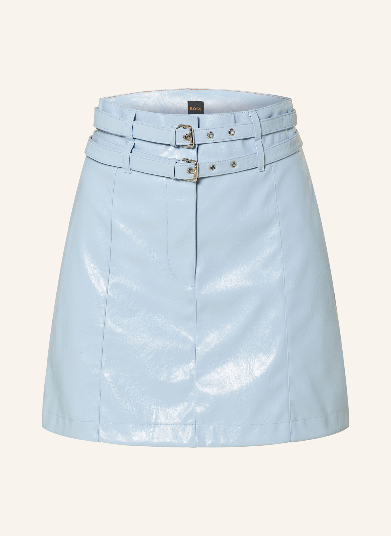 Юбка из ткани «ваши» в кожаном стиле Boss, голубой
Юбка из ткани «ваши» в кожаном стиле Boss, голубой