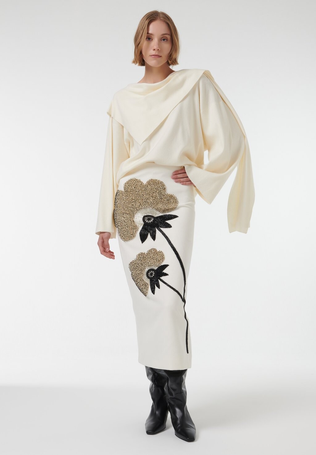 Джемпер SCARF DETAIL Leem, белый
Джемпер SCARF DETAIL Leem, белый