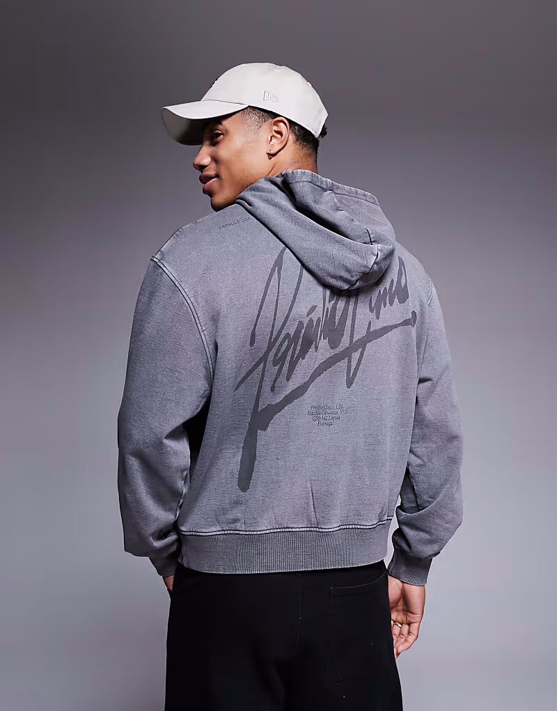 Толстовка свободного кроя с капюшоном ASOS DESIGN с принтом серого цвета с эффектом кислотной стирки
Толстовка свободного кроя с капюшоном ASOS DESIGN с принтом серого цвета с эффектом кислотной стирки