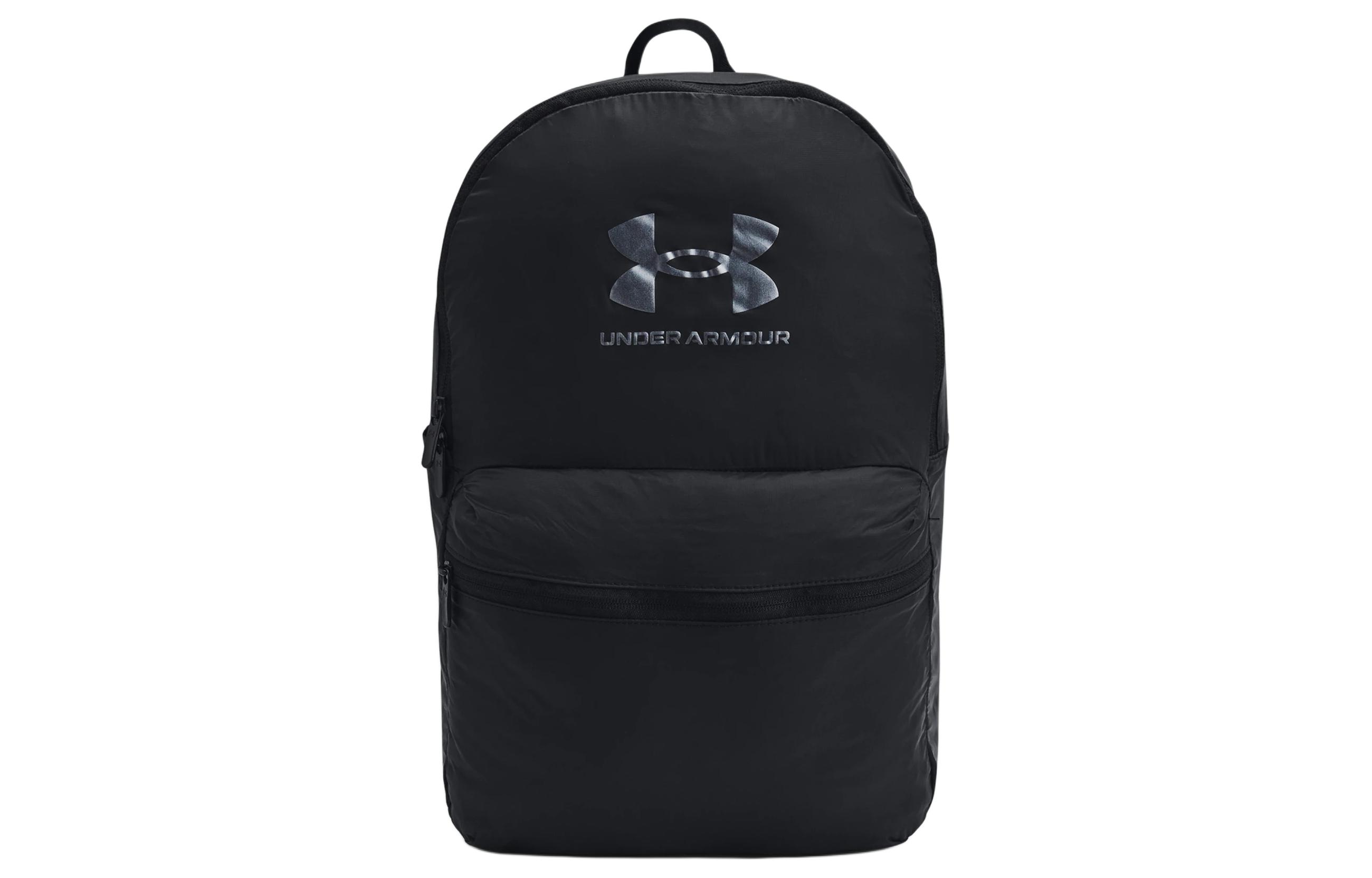 Рюкзак нейлоновый мужской черный с металлическими деталями цвета металлик Under Armour
Рюкзак нейлоновый мужской черный с металлическими деталями цвета металлик Under Armour