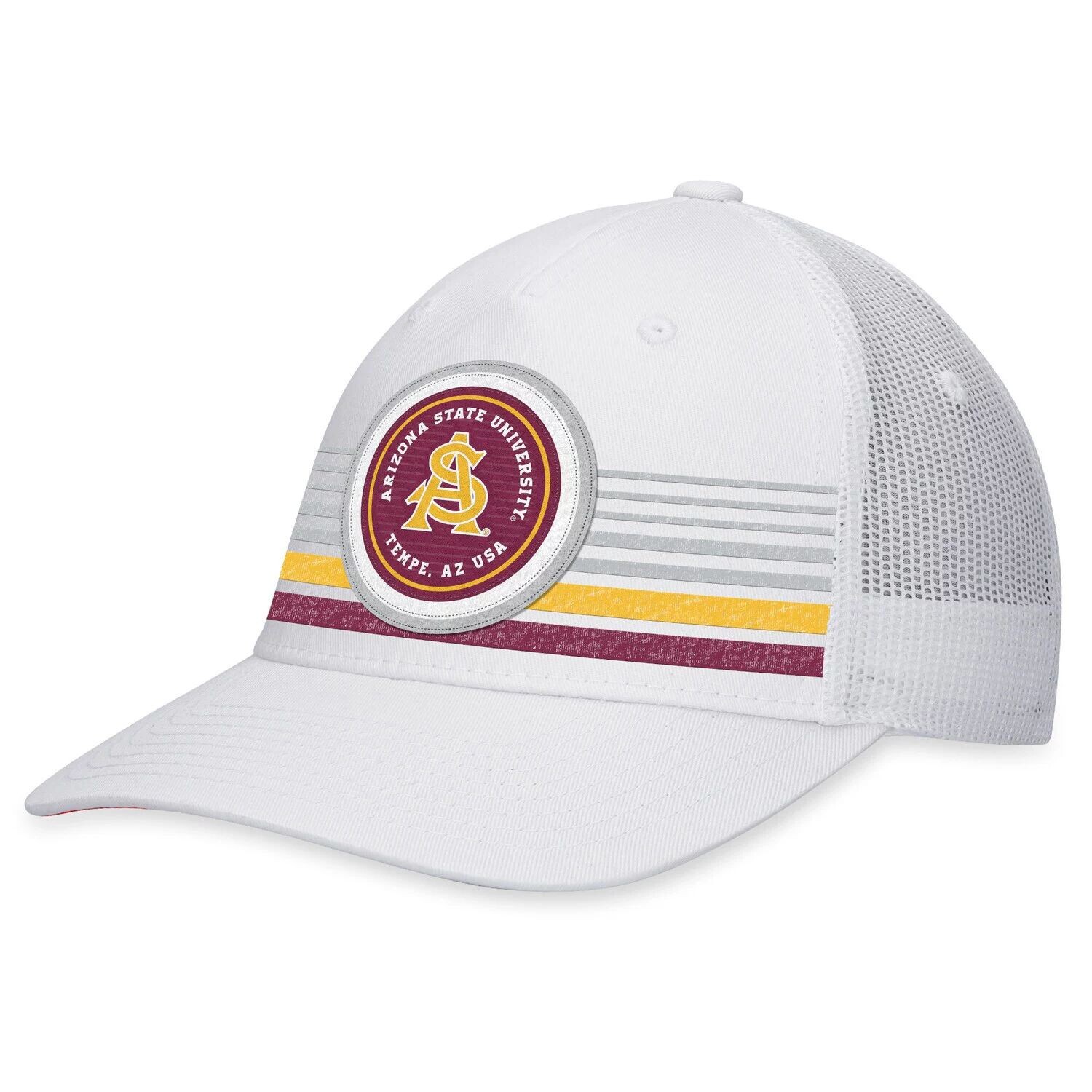 Мужская кепка Top of the World белого цвета, штат Аризона, Sun Devils Top Trace Trucker Snapback
Мужская кепка Top of the World белого цвета, штат Аризона, Sun Devils Top Trace Trucker Snapback