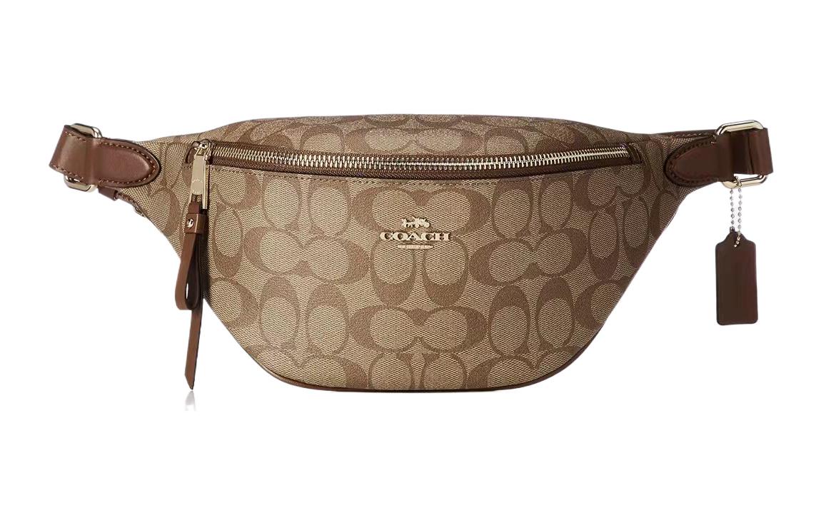 COACH Кожаная сумка через плечо на ремне из прорезиненной ткани унисекс коричневый
COACH Кожаная сумка через плечо на ремне из прорезиненной ткани унисекс коричневый