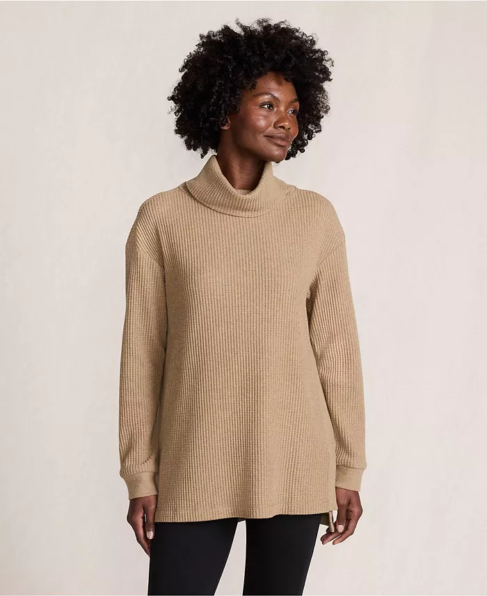 Женская туника с длинным рукавом и воротником-хомут в стиле вафельной ткани Lands' End, коричневый
Женская туника с длинным рукавом и воротником-хомут в стиле вафельной ткани Lands' End, коричневый