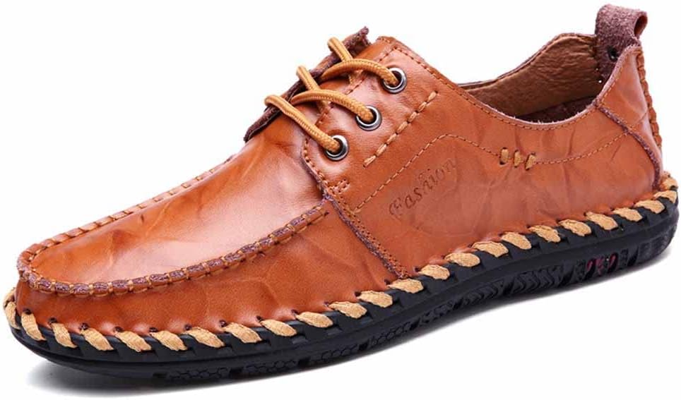 Мужские кожаные удобные туфли MSYINGL, ручная строчка, шнурованные повседневные туфли, легкие прогулочные обувь для улицы, лодочные туфли, коричневый
Мужские кожаные удобные туфли MSYINGL, ручная строчка, шнурованные повседневные туфли, легкие прогулочные обувь для улицы, лодочные туфли, коричневый