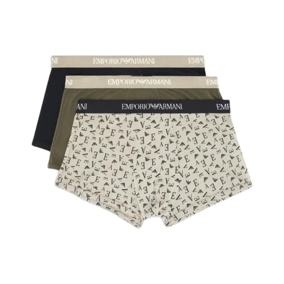 Три пары боксеров из чистого хлопка джерси EMPORIO ARMANI, оливковый
Три пары боксеров из чистого хлопка джерси EMPORIO ARMANI, оливковый