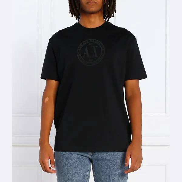 Удобная футболка Armani Exchange, синий 
Удобная футболка Armani Exchange, синий