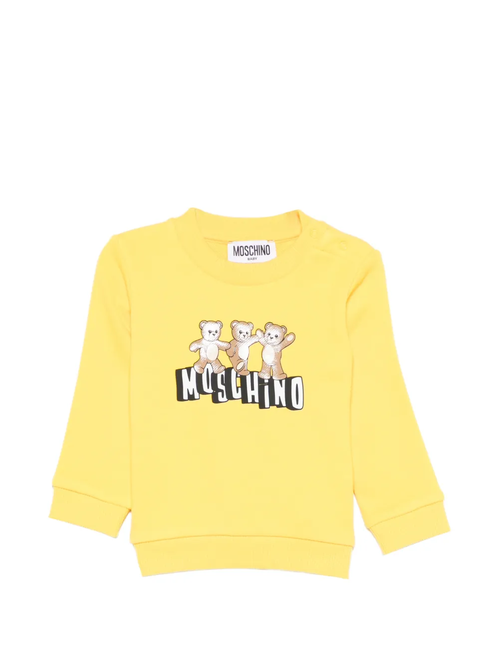 Свитшот с логотипом Teddy Moschino Kids, желтый
Свитшот с логотипом Teddy Moschino Kids, желтый