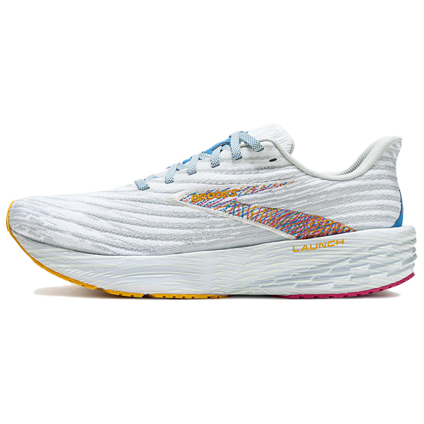 Brooks Кроссовки Launch 11 с низким верхом, противоскользящие, дышащие, мужские, белые 
Brooks Кроссовки Launch 11 с низким верхом, противоскользящие, дышащие, мужские, белые