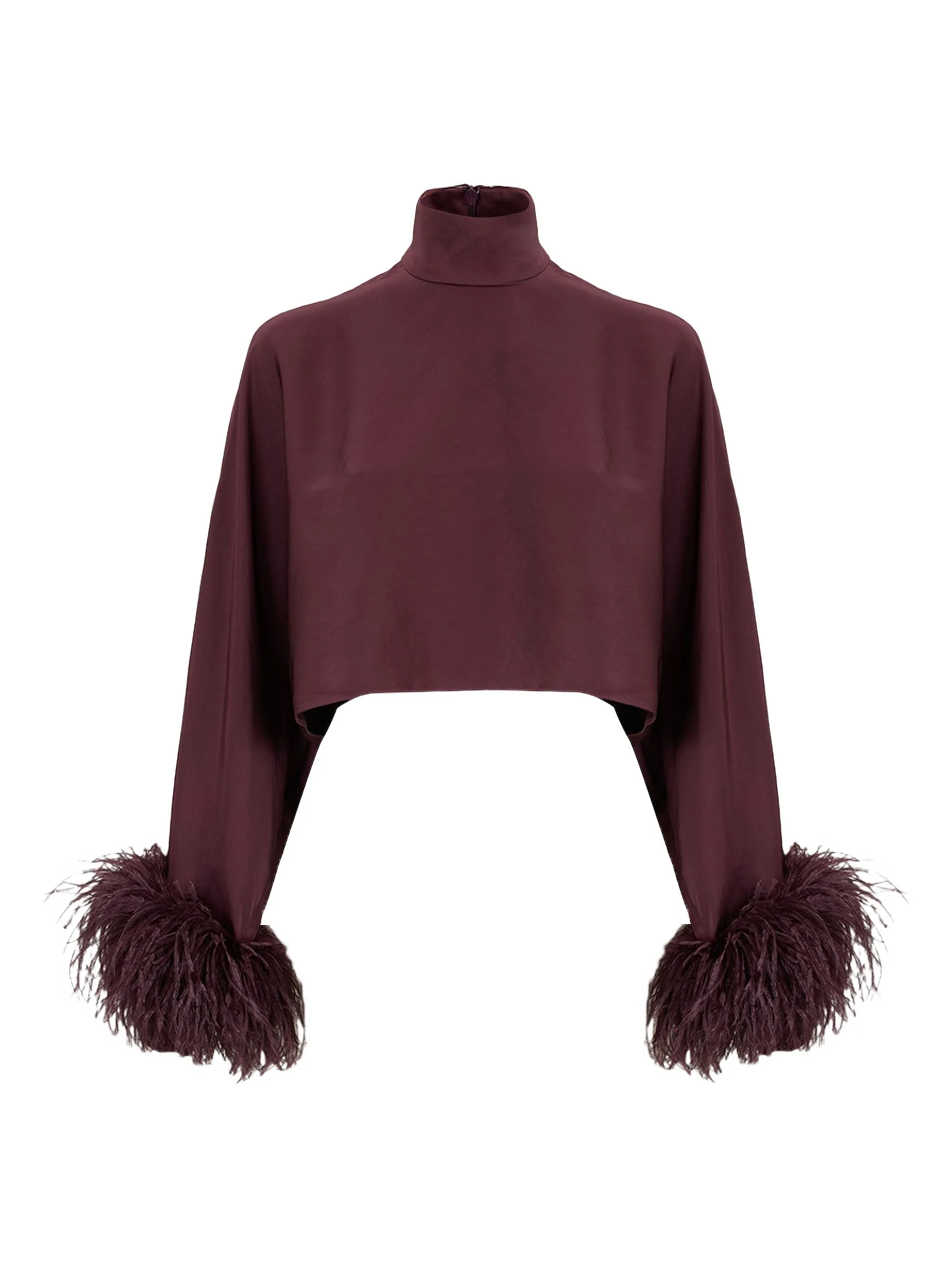 Блузка с длинными рукавами и перьями Lapointe, красный
Блузка с длинными рукавами и перьями Lapointe, красный