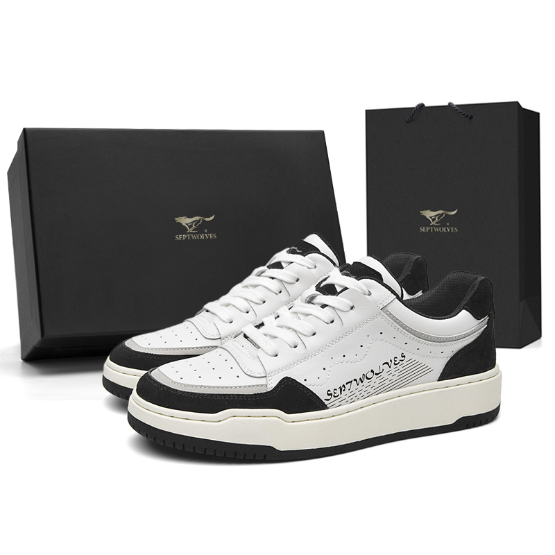 SEPTWOLVES Мужские низкие скейтерские кеды бело-черные, цвет White Black (Standard Leather Shoe Size)
SEPTWOLVES Мужские низкие скейтерские кеды бело-черные, цвет White Black (Standard Leather Shoe Size)