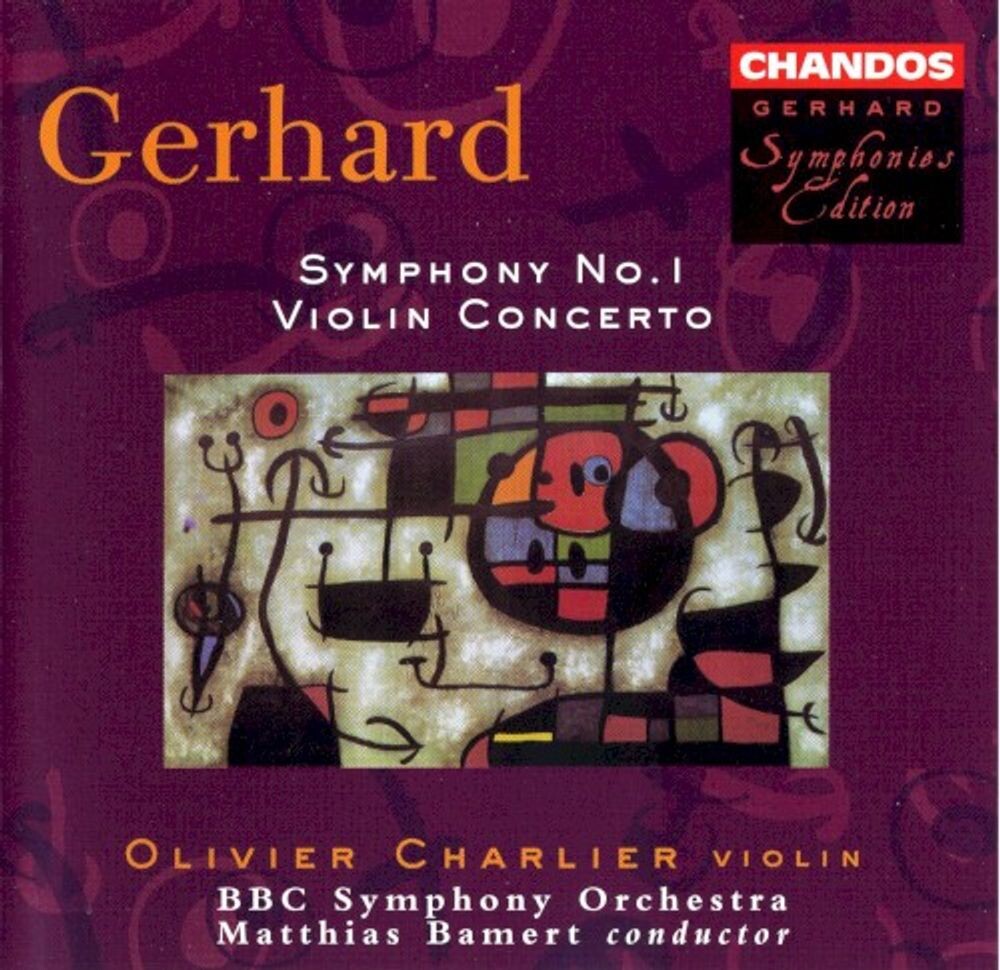 Диск CD Gerhard: Symphony No. 1 / Violin Concerto - Roberto Gerhard, Olivier Charlier, BBC Symphony Orchestra, Matthias Bamert
Диск CD Gerhard: Symphony No. 1 / Violin Concerto - Roberto Gerhard, Olivier Charlier, BBC Symphony Orchestra, Matthias Bamert