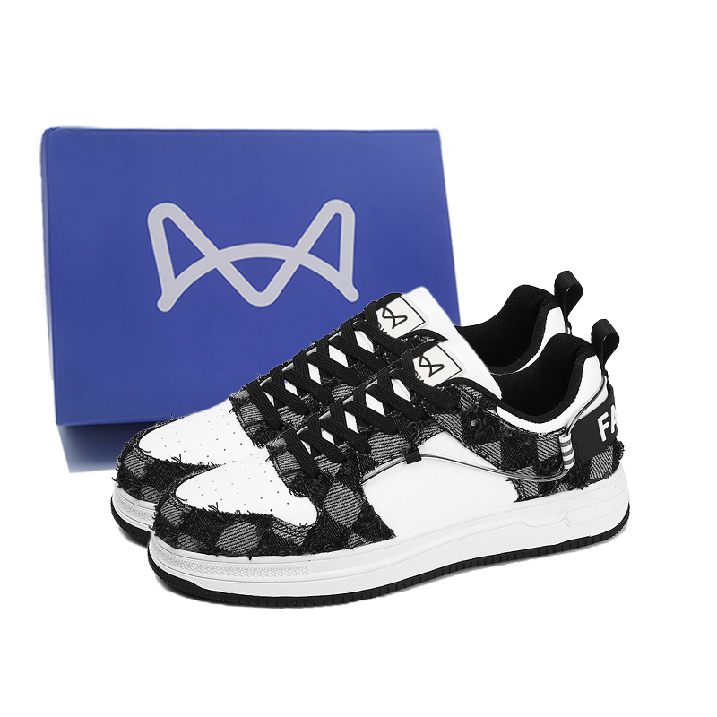 Нескользящие износостойкие низкие мужские кроссовки MIIOW, White Black Box
Нескользящие износостойкие низкие мужские кроссовки MIIOW, White Black Box