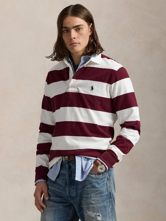Поло Regular Fit в полоску из хлопка для регби Ralph Lauren, Vintage Pine
Поло Regular Fit в полоску из хлопка для регби Ralph Lauren, Vintage Pine