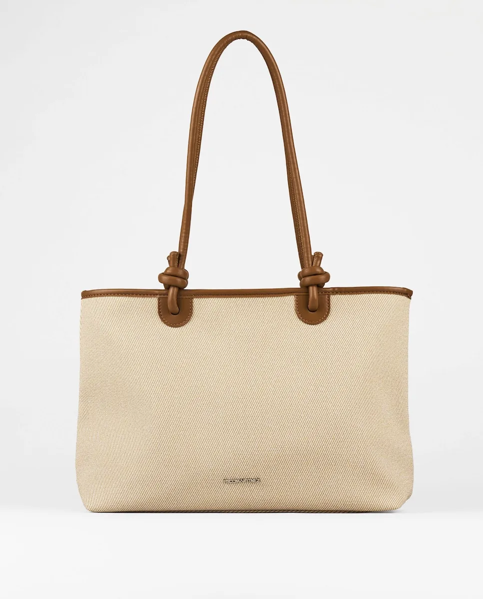 Сумка через плечо шоппер с узлами Pacomartinez, бежевый
Сумка через плечо шоппер с узлами Pacomartinez, бежевый