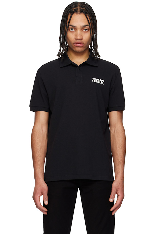 Поло с логотипом Piping Versace Jeans Couture, черный
Поло с логотипом Piping Versace Jeans Couture, черный