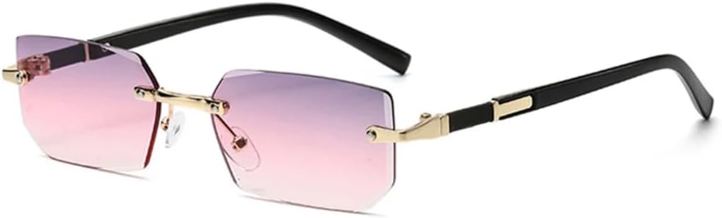 Солнцезащитные очки с защитой от УФ-излучения UV400 | Без оправы, металлический панк, разноцветные линзы | Для женщин и мужчин, для занятий спортом на открытом воздухе и вождения DSVIGF, Gold-graypink
Солнцезащитные очки с защитой от УФ-излучения UV400 | Без оправы, металлический панк, разноцветные линзы | Для женщин и мужчин, для занятий спортом на открытом воздухе и вождения DSVIGF, Gold-graypink