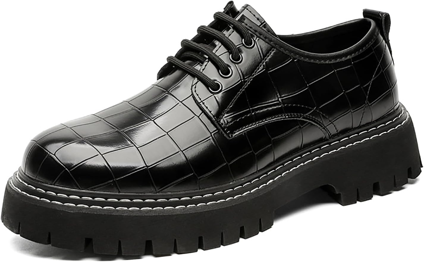 Мужские лоферы с принтом, шнуровкой и платформенной рифленой подошвой, модные кожаные нескользящие дерби с эффектом увеличения роста, классический закругленный носок, комфортные туфли без шнурков для свадьбы, офиса и делового стиля Mviobuy, черн...
Мужские лоферы с принтом, шнуровкой и платформенной рифленой подошвой, модные кожаные нескользящие дерби с эффектом увеличения роста, классический закругленный носок, комфортные туфли без шнурков для свадьбы, офиса и делового стиля Mviobuy, черн...