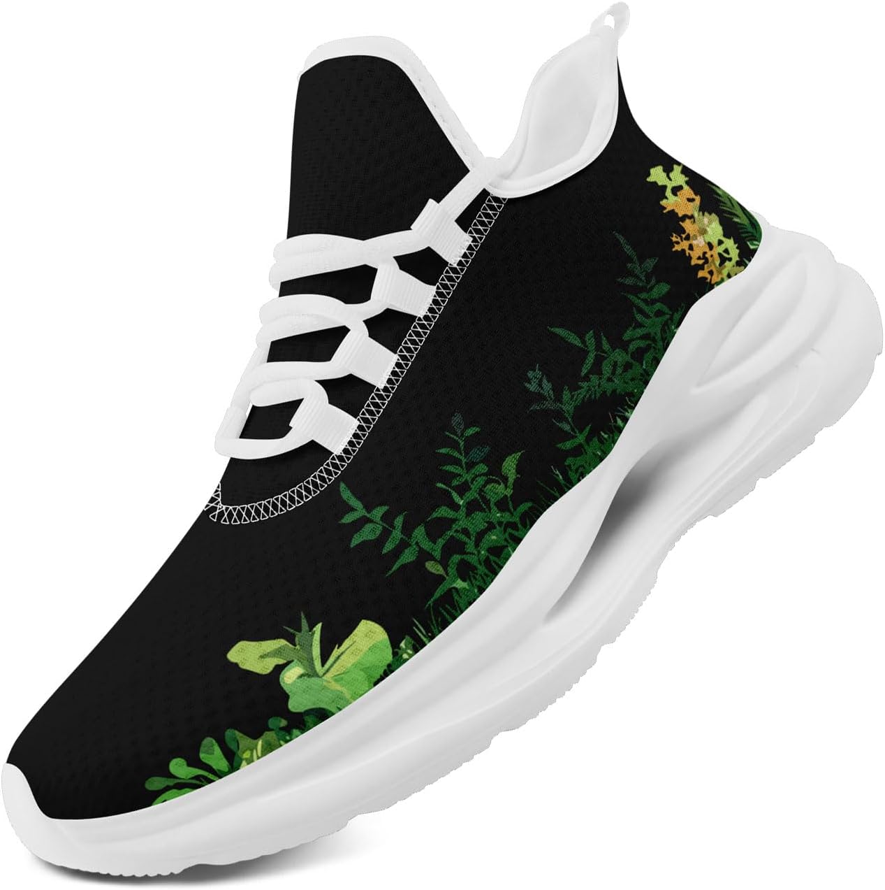 Дышащие кроссовки из сетки для мужчин и женщин - с дизайном цветов, черепа и подсолнуха, легкие кроссовки на шнуровке Awsole, белый/черный/зеленый
Дышащие кроссовки из сетки для мужчин и женщин - с дизайном цветов, черепа и подсолнуха, легкие кроссовки на шнуровке Awsole, белый/черный/зеленый
