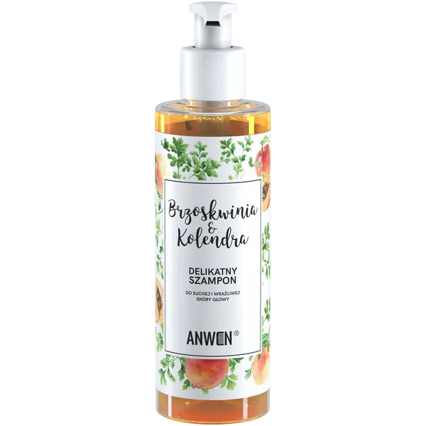 Нежный шампунь для волос, 200 мл Anwen Brzoskwinia&Kolendra
Нежный шампунь для волос, 200 мл Anwen Brzoskwinia&Kolendra