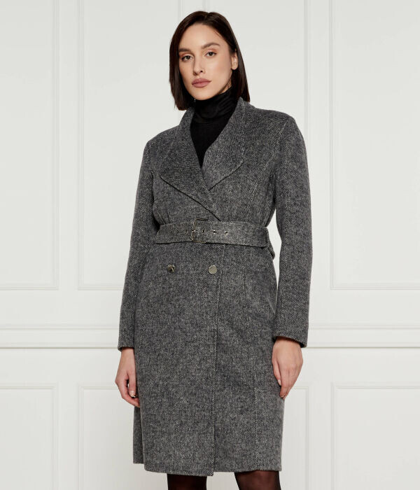 Пальто Liu Jo с добавлением шерсти, серый
Пальто Liu Jo с добавлением шерсти, серый