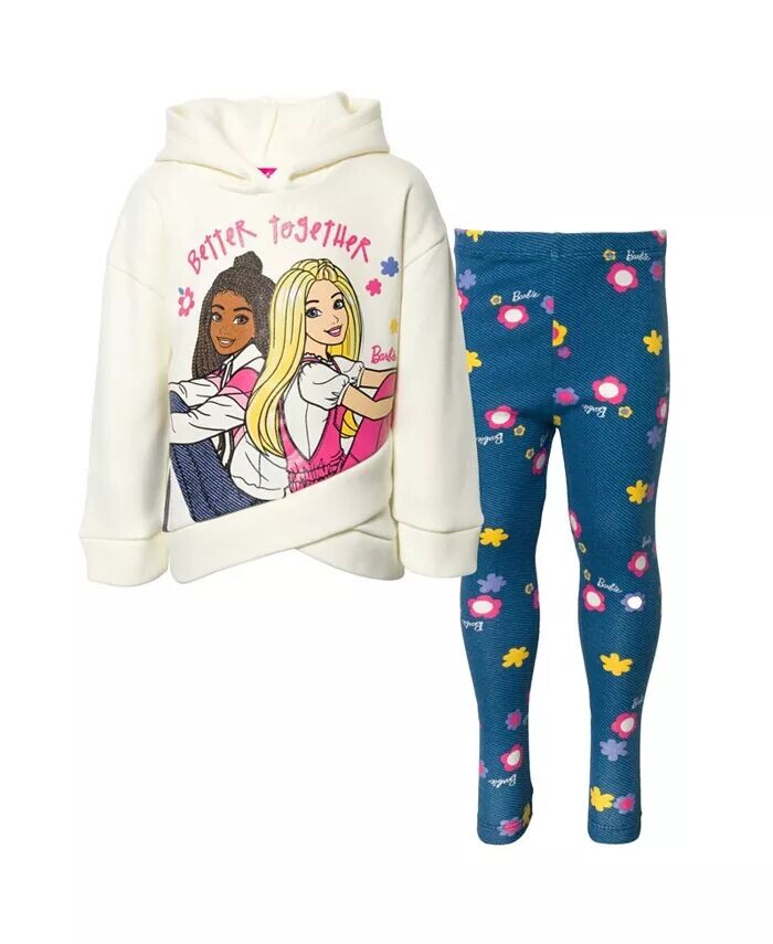 Комплект одежды из флисовой толстовки и леггинсов для маленьких девочек (2T–18–20) Barbie, белый
Комплект одежды из флисовой толстовки и леггинсов для маленьких девочек (2T–18–20) Barbie, белый