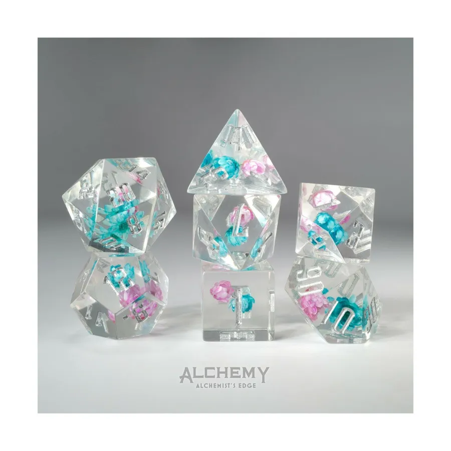 Набор Poly — розовые и синие цветы с серебром (7), Poly Sets - Alchemist's Edge
Набор Poly — розовые и синие цветы с серебром (7), Poly Sets - Alchemist's Edge