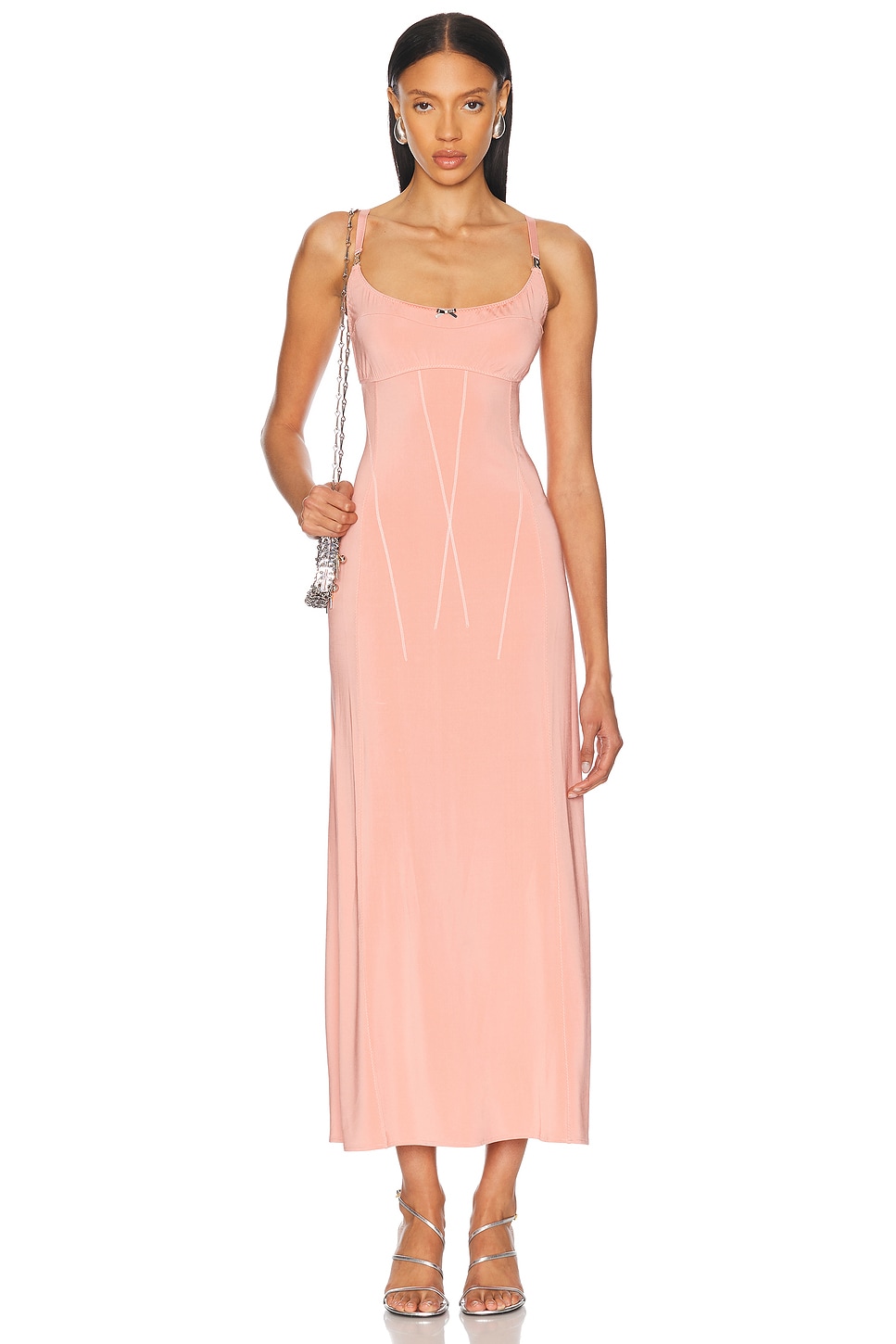Макси-платье без рукавов Rabanne, Peach Blush
Макси-платье без рукавов Rabanne, Peach Blush