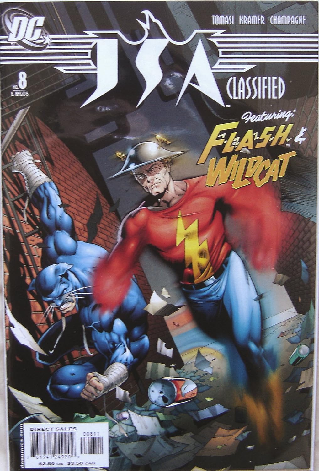 JSA Classified Featuring Flash & Wildcat DC Comics # 8 April 2006 (DC Comics)
JSA Classified Featuring Flash & Wildcat DC Comics # 8 April 2006 (DC Comics)