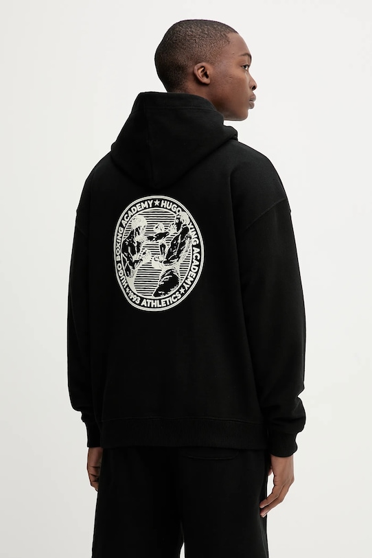 Хлопковая толстовка Hugo, черный
Хлопковая толстовка Hugo, черный