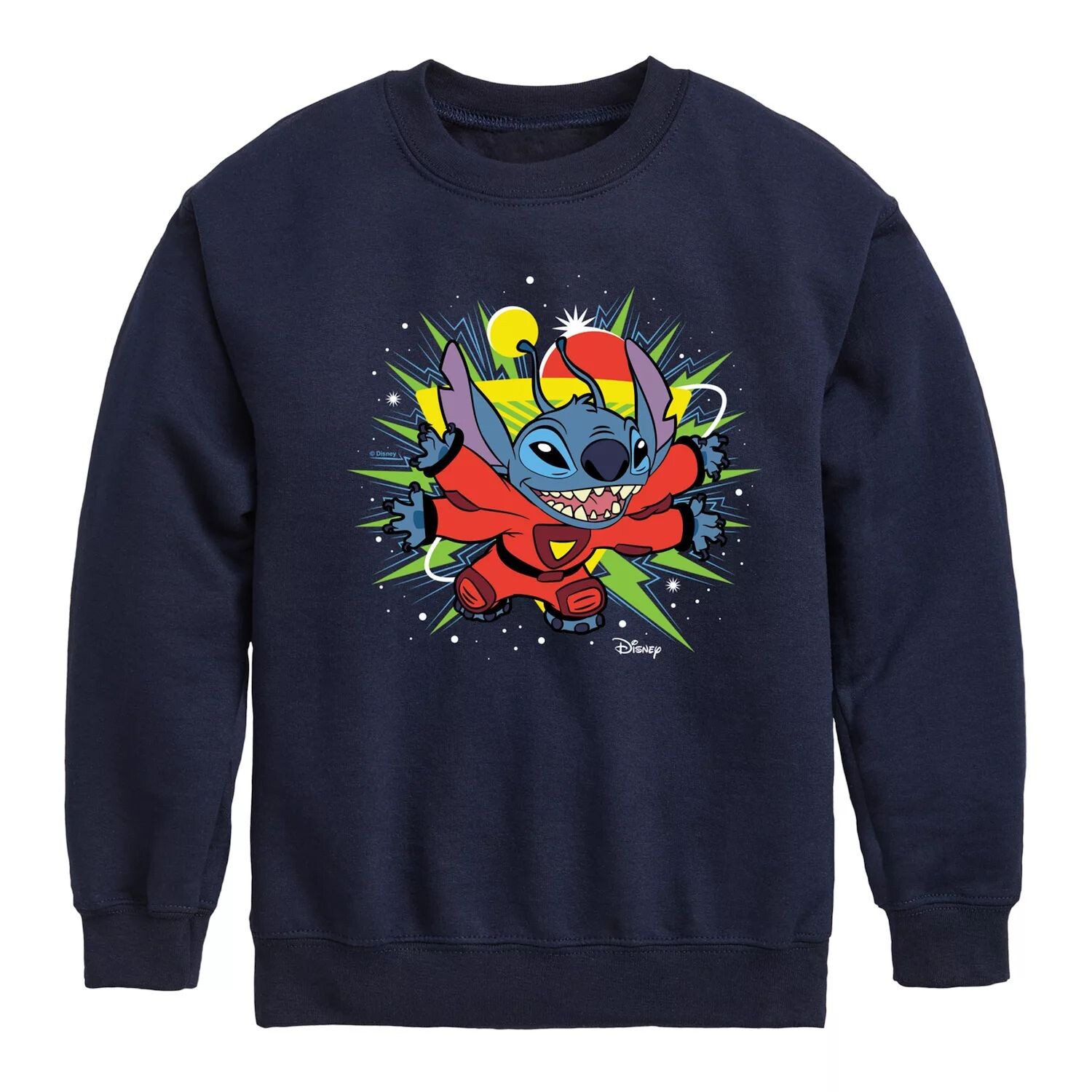 Флисовая футболка с изображением экипажа Disney's Lilo & Stitch для мальчиков 8–20 лет с изображением космоса Disney, синий
Флисовая футболка с изображением экипажа Disney's Lilo & Stitch для мальчиков 8–20 лет с изображением космоса Disney, синий