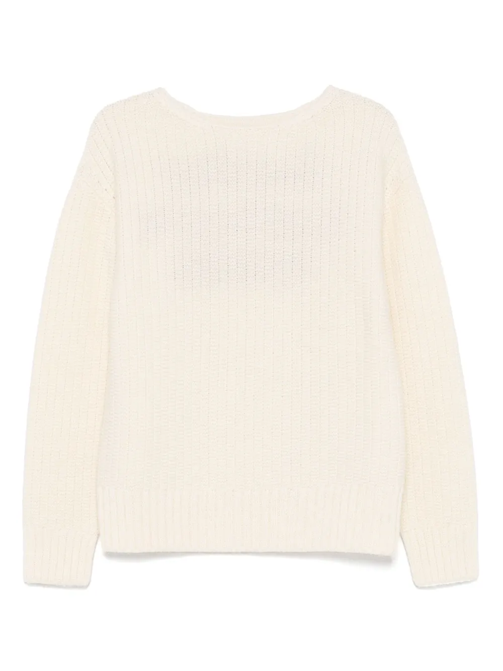 Свитер с вырезом-лодочкой visvim, белый
Свитер с вырезом-лодочкой visvim, белый