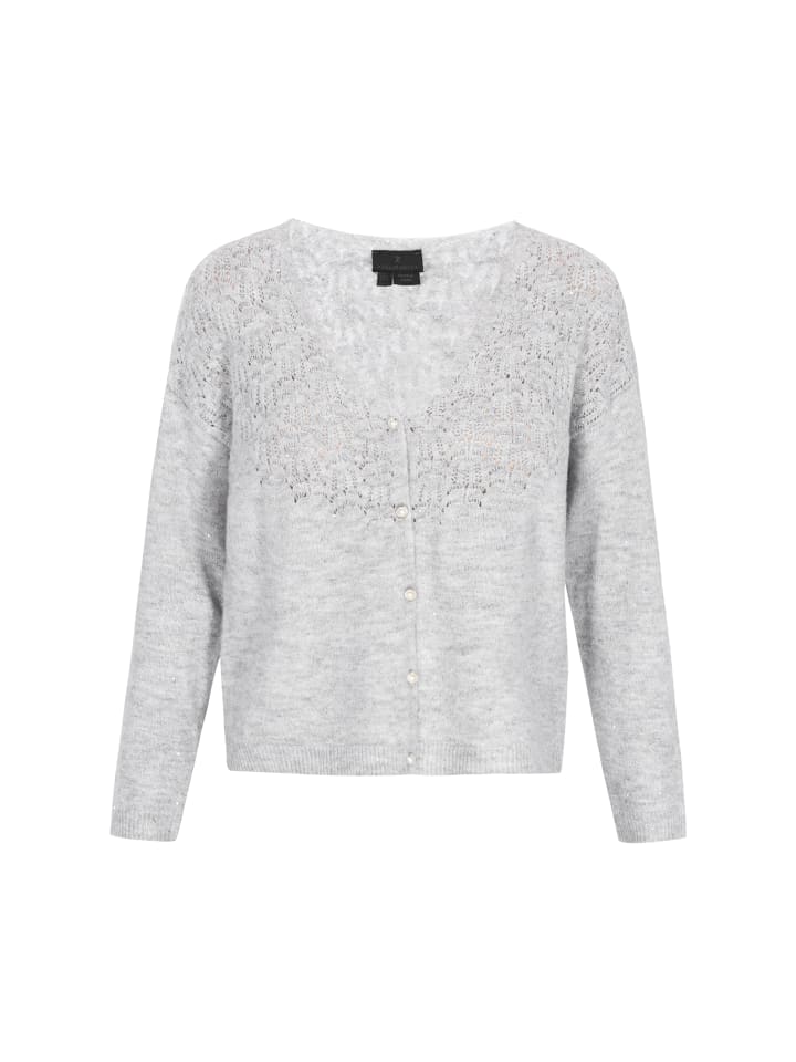 Женский кардиган серого меланжа DreiMaster
Женский кардиган серого меланжа DreiMaster