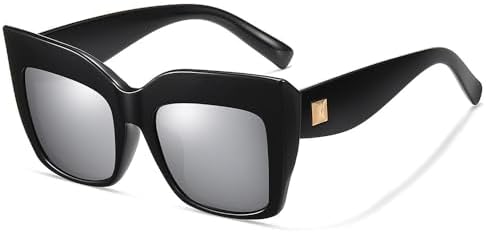 Модные солнцезащитные очки большого квадратного размера 2027 года для женщин, ретро-очки, солнцезащитные очки с защитой от УФ-излучения UV400 для женщин MTZJH, Silver Lens
Модные солнцезащитные очки большого квадратного размера 2027 года для женщин, ретро-очки, солнцезащитные очки с защитой от УФ-излучения UV400 для женщин MTZJH, Silver Lens