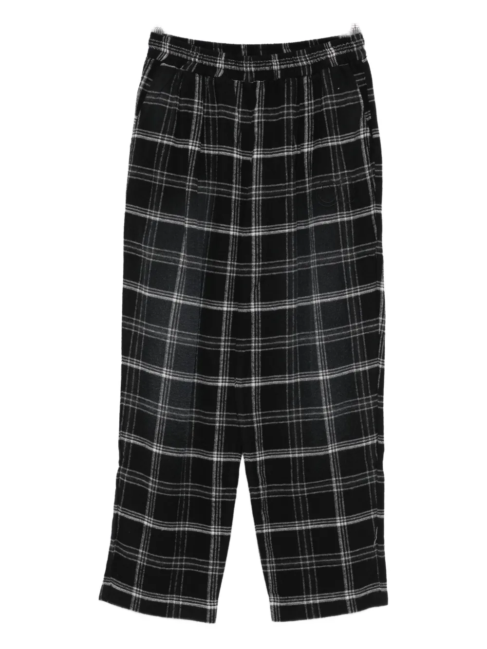 Клетчатые брюки с эластичной талией Joshua Sanders, черный 
Клетчатые брюки с эластичной талией Joshua Sanders, черный