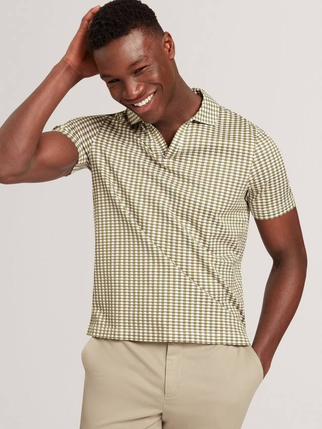 Хлопковая поло Matejo Regular Fit Geo с открытым воротом Ted Baker, Green
Хлопковая поло Matejo Regular Fit Geo с открытым воротом Ted Baker, Green