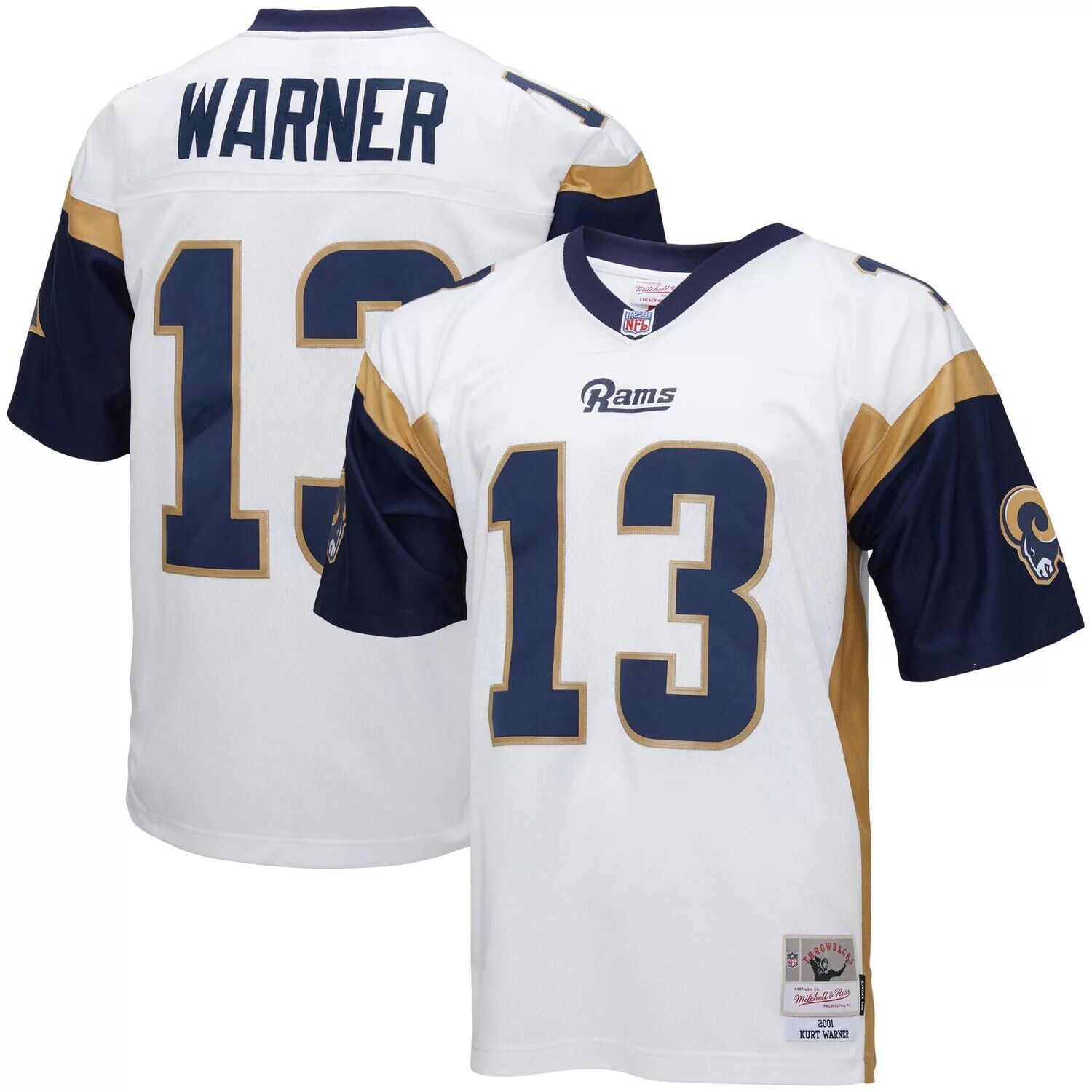 Мужская футболка Mitchell & Ness Kurt Warner White Los Angeles Rams Big & Tall 2001, реплика вышедшего на пенсию игрока
Мужская футболка Mitchell & Ness Kurt Warner White Los Angeles Rams Big & Tall 2001, реплика вышедшего на пенсию игрока