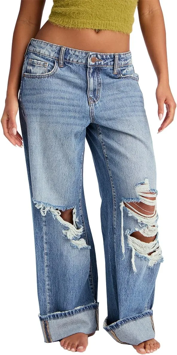 Женские джинсы с высокой талией и широкими штанинами TACSTRUN
Женские джинсы с высокой талией и широкими штанинами TACSTRUN