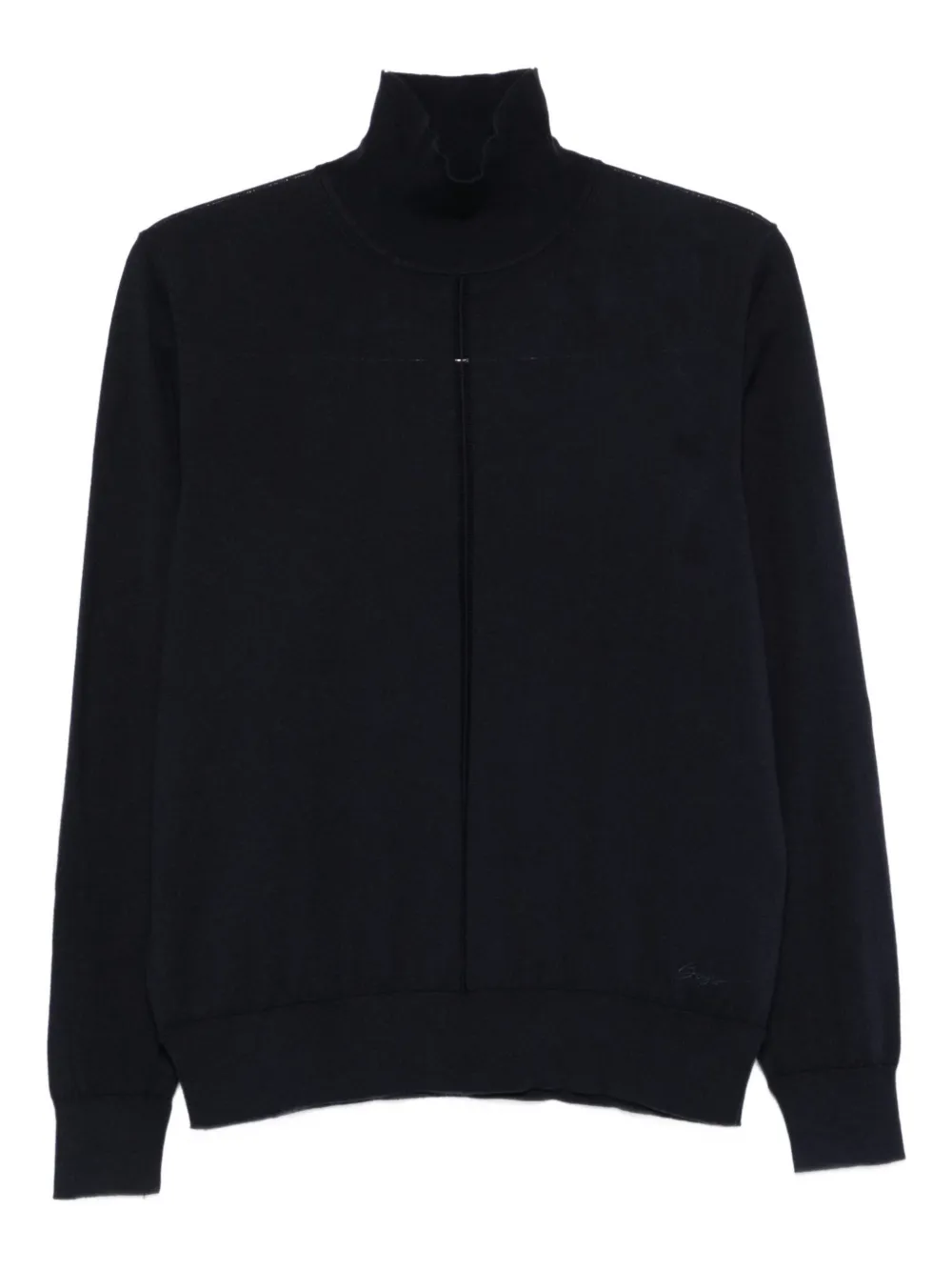 Свитер с высоким воротом из смеси хлопка и шерсти BOSS, синий
Свитер с высоким воротом из смеси хлопка и шерсти BOSS, синий