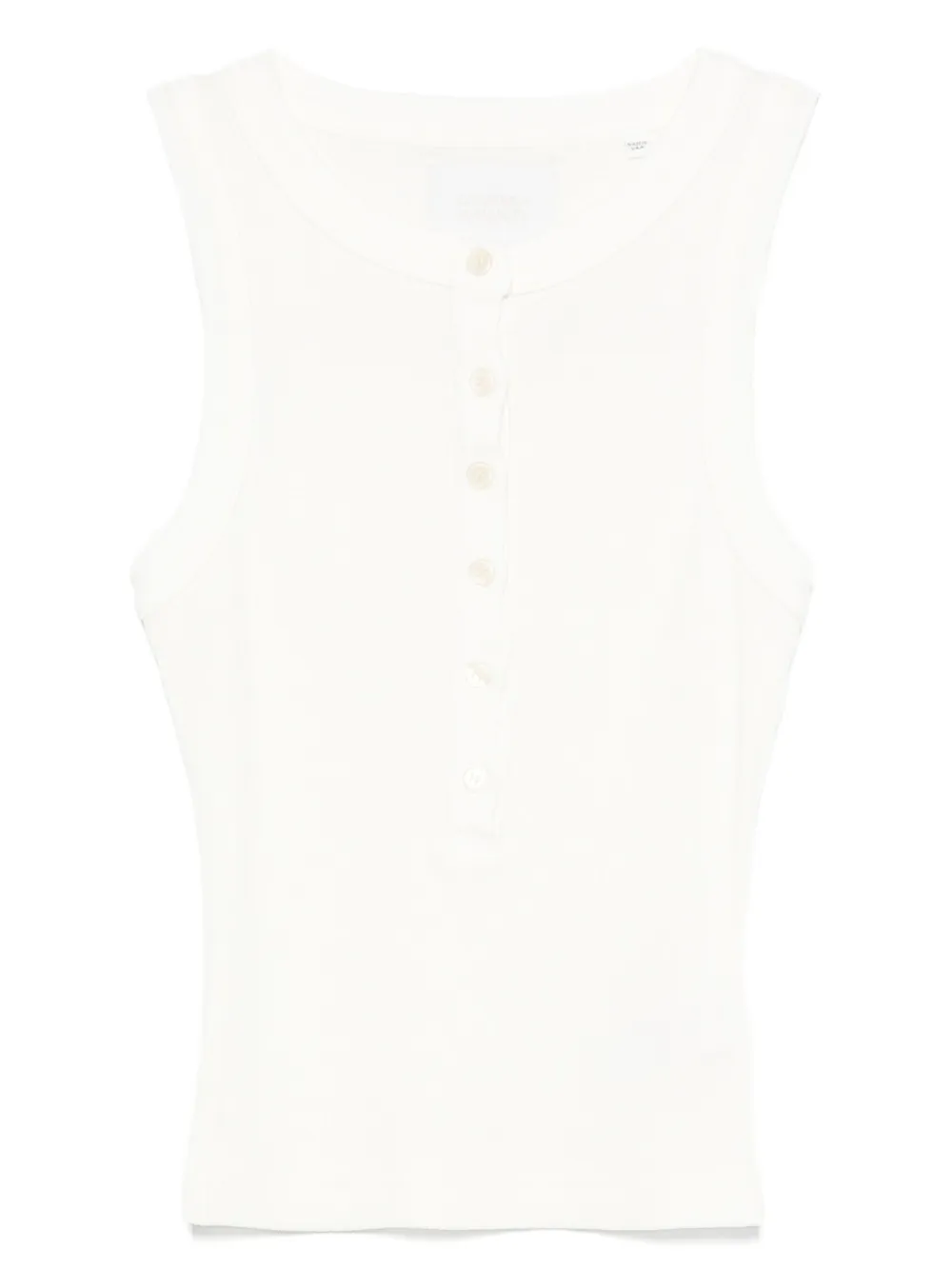 Топ в рубчик на пуговицах Citizens of Humanity, белый
Топ в рубчик на пуговицах Citizens of Humanity, белый