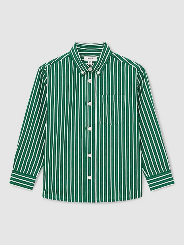 Детская футболка Aplin с длинными рукавами в полоску из хлопка Reiss, Green/White
Детская футболка Aplin с длинными рукавами в полоску из хлопка Reiss, Green/White