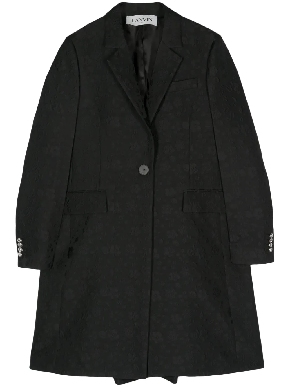 Пальто миди Lanvin, черный 
Пальто миди Lanvin, черный