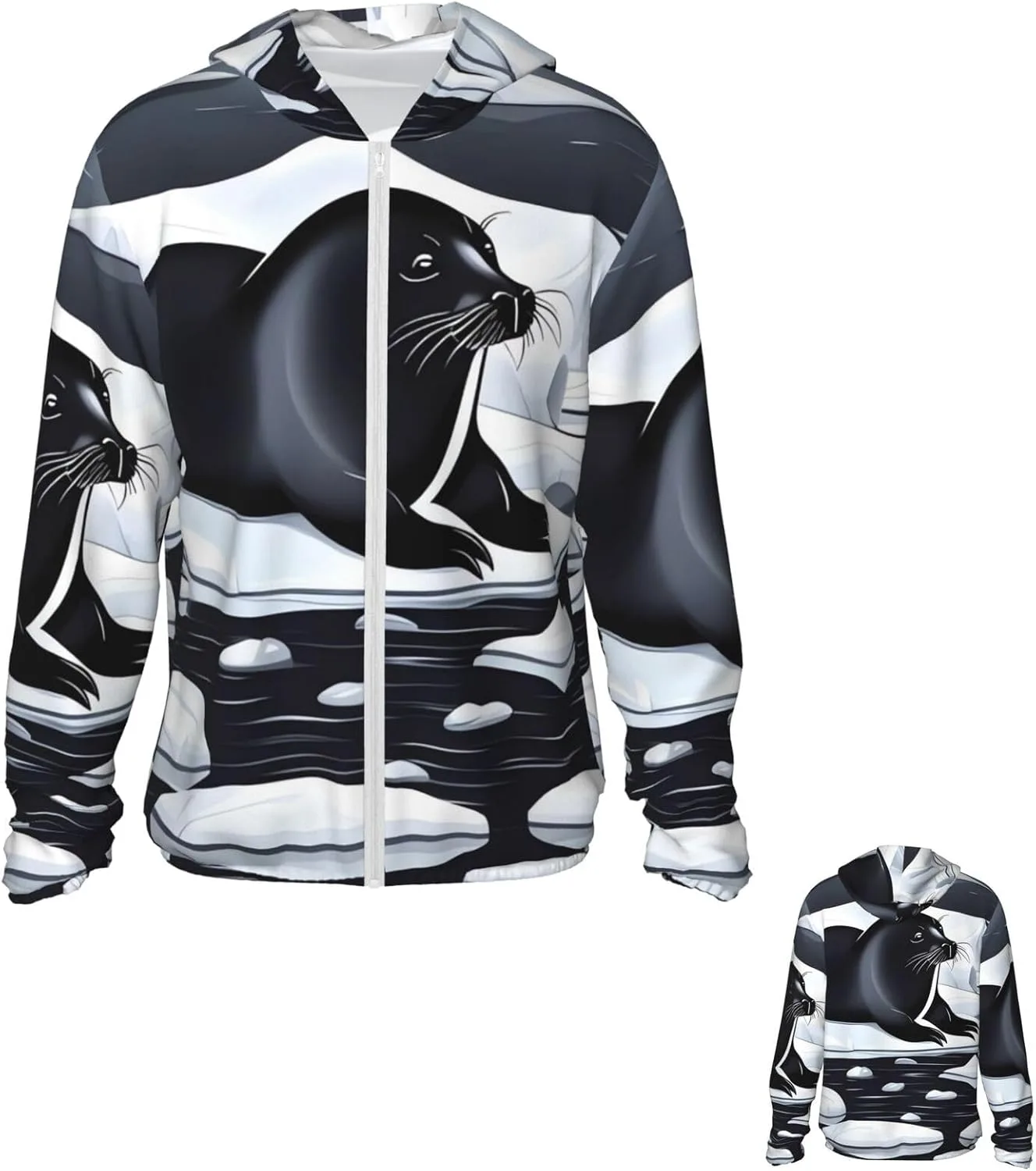 Толстовка с защитой от солнца Seals on ice UPF 50+ с капюшоном и карманами PPTHSNVB
Толстовка с защитой от солнца Seals on ice UPF 50+ с капюшоном и карманами PPTHSNVB